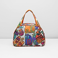 Сумка дорожная на молнии, 1 отдел, разноцветный