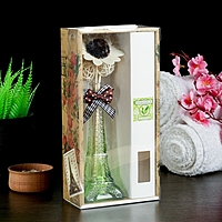 Набор подарочный"Эйфелева башня"(ваза, 2 палочки с шариками, декор, аромамасло 30 мл) зелёный чай