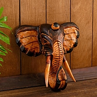 Настенный сувенир "Тёмная голова слона"