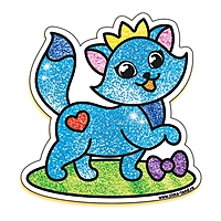 Фреска форменная с блёстками "Кошечка"