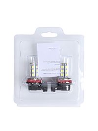 Светодиодная автолампа Cartage, H11, 12 В, 18 SMD-5050, свет белый, набор 2 шт.