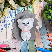 Набор для создания игрушки из фетра "Ёжик"