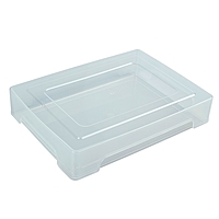 Контейнер для документов А4, прозрачный, прочный, вместительный корпус 245х330х63мм