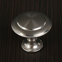 Ручка кнопка, d=23 мм, цвет матовый никель