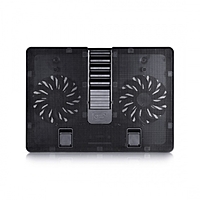 Подставка для ноутбука Deepcool U PAL (U-PAL) 15.6" 26.3дБ 1xUSB 2x 140ммFAN ABS черная