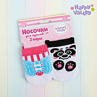 Носочки для пупсов "Панда", набор 2 пары