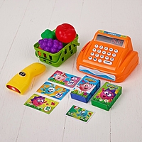 Игрушка развивающая СМЕШАРИКИ "Касса" с продуктовой корзиной SL-00932