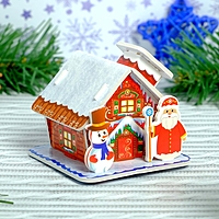 3D Конструктор фигурки "Дом деда мороза"