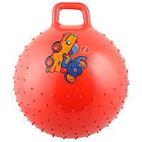 Мяч-попрыгун с ручкой "Девчонки и Мальчишки" массажный, d=55 см, 420 гр, МИКС