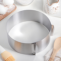 Форма для выпечки с регулировкой размера 15-20 см, высота 8 см