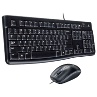 Комплект клавиатура и мышь Logitech MK120, проводной, мембранный, 1000 dpi, USB, черный