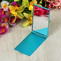 Зеркало складное, прямоугольное, одностороннее, без увеличения, цвет синий