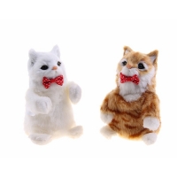 Мягкая интерактивная игрушка-повторюшка "Котик", цвета МИКС