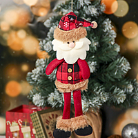 Мягкая игрушка "Дед мороз в клетку" 8*30 см