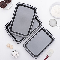 Набор противней с а/п покрытием "Жаклин" 3 шт 35х24/30х20/33х22 см