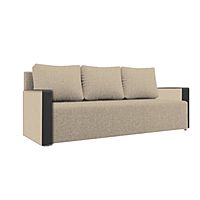 Диван «Алиса 4», рогожка, цвет savana камель/теос дарк браун, 130 × 185 см