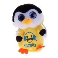 Мягкая интерактивная игрушка-повторюшка "Пингвинёнок- диджей"
