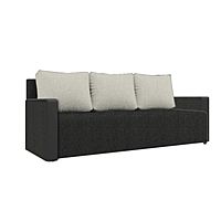Диван «Алиса 4», рогожка, цвет savana грей-savana милк/теос блек, 130 × 185 см