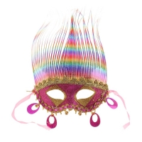 Карнавальная маска "Фаринелли" большие колокольчики, цвета МИКС