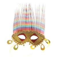 Карнавальная маска "Фаринелли" большие колокольчики, цвета МИКС