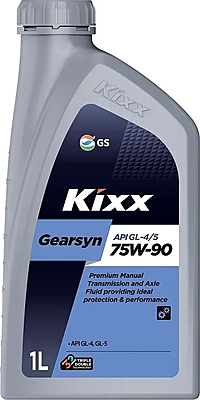 Масло трансмиссионное Kixx Gearsyn 75W-90 GL-4/5 1 л синт.
