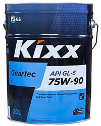 Масло трансмиссионное Kixx Geartec GL-5 75W-90 20 л п/синт.