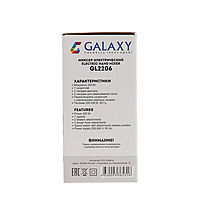 Миксер Galaxy GL 2206, ручной, 200 Вт, 7 скоростей, 4 насадки, зелёный