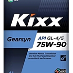 Масло трансмиссионное Kixx Gearsyn GL-4/5 75W-90 4 л синт.