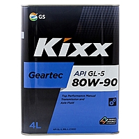 Масло трансмиссионное Kixx Geartec GL-5 80W-90 4 л п/синт.