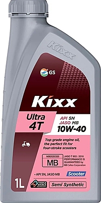 Масло моторное Kixx Ultra 4T Scooter 10W-40 SN 1 л п/синт.