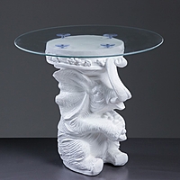 Стол светящийся "Слон сидя", 26,5×50×50 см,