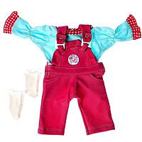 Одежда для кукол и пупсов 38 - 42 см «Комбинезон с рубашкой и носочками», МИКС