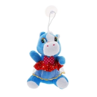 Мягкая игрушка-присоска "Лошадь девочка в юбочке", цвета МИКС