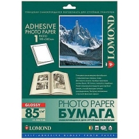 Фотобумага самоклеящаяся А4 25л. LOMOND неделёная, глянц, 85 г/м2