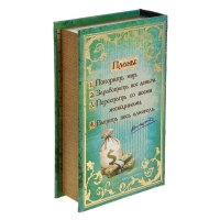 Шкатулка-книга "Мои наполеоновские планы", обита искусственной кожей