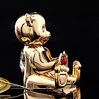 Сувенир «Мишка с сердцем», с кристаллами Сваровски