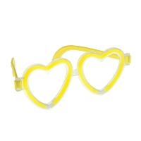 Неоновые очки "Сердечки", цвета МИКС