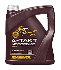 Масло моторное Mannol 7812 4-Takt Motorbike 10W-40 4 л синт.