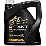 Масло моторное Mannol 7812 4-Takt Motorbike 10W-40 4 л синт.