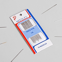 Игла швейная №1/5 "Золотое ушко", 10шт