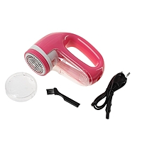 Машинка для удаления катышков LuazON LUK-06, 220 В, АКБ, с индикатором, розовая