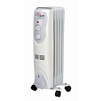 Обогреватель "Ресанта" ОМ-5Н, масляный, 1000 Вт, 5 секций, 10 м2, белый