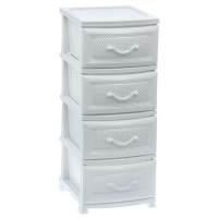 Комод 4 секции "Дельфин", цвет белый