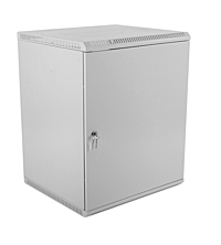 Шкаф коммутационный ЦМО ШРН-Э-12.500.1 12U 600x520мм пер.дв.стал.лист несъемн.бок.пан. серый