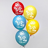 Шар воздушный "С днем рождения" Микки Маус и его друзья (набор 25 шт) 12 дюйм