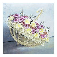 Мозаика из пайеток на холсте "Романтика дождя" МХ-13