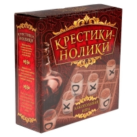 Пьяная игра "Крестики-нолики": 9 рюмок, доска 13 × 13 см, прозрачная