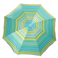Зонт пляжный "Модерн" с серебряным покрытием, d=180 cм, h=195 см, МИКС