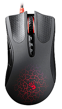 Мышь A4 Bloody A90 Blazing черный, оптическая (4000dpi), USB2.0, игровая (8but)