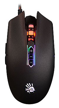 Мышь A4 Bloody Q80 черный, оптическая (3200dpi), USB, игровая (8but)